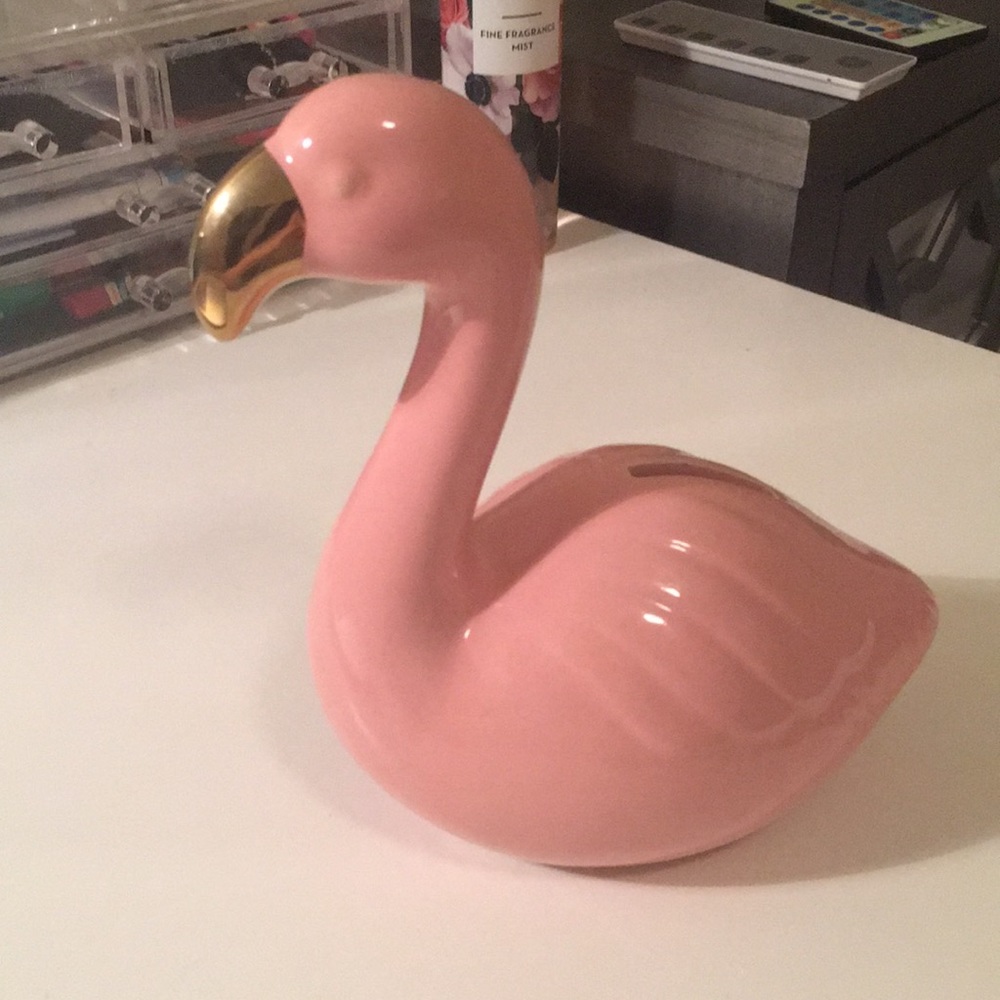 Flamingo piggy bank!